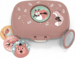 Konteiner toidu jaoks Monbento Gram Fox, 0.6 l, 14.8 cm x 11.4 cm, roosa v.