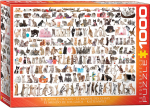Pusle Eurographics The World Of Cats 6000-0580, 67.6 cm x 48.9 cm, 1000 tk, mitmev&auml;rviline