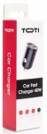 Auto laadija Toti, 2 x USB Type C, must v., 40 W