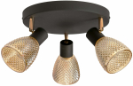 Valgusti lagi Candellux Lighting Axel 93-54821, E14, 3 x 40 W, kuldne v. / must v.