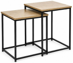 Kohvilaudade komplekt ModernHome, pruun v., 40 cm x 40 cm x 50.5 cm, 2 tk