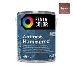 Emailv&auml;rv, universaalsed Pentacolor Anti Rust Hammered, l&auml;ikiv, 2.5 l, pruun v.