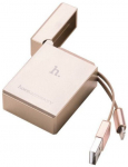 Juhe Hoco, USB 2.0 Type A/Apple Lightning, kuldne v.