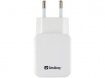 Telefoni laadija Sandberg, USB/AC/DC, valge/must