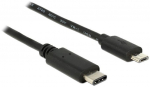 Juhe Delock USB / USB micro USB 2.0 male, Micro USB B male, 1 m, must v.