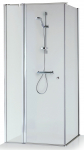 Du&scaron;ikabiin Brasta Glass Karina Karina, ruudukujuline, aluseta, 87.5 cm x 87.5 cm x 200 cm, kroom v./l&auml;bipaistev