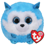 Pehme m&auml;nguasi TY Puffies Prince Husky, sinine/valge, 9 cm