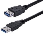 Kaabel StarTech USB3SEXT1MBK USB3SEXT1MBK USB A female, USB A male, 1 m, must v.