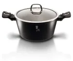 Kastrul Berlinger Haus Black Silver BH-1852, &Oslash;24 cm, 4.1 l, must v.