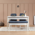 S&ouml;&ouml;gitoa komplekt Kalune Design Vina 1048, valge v./m&auml;nni v./tumesinine v.