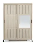 Riidekapp Kalune Design Fuga 140, hele pruun v., 60 cm x 140 cm x 216 cm, peegliga