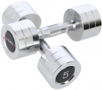 Raskuste komplekt HMS Chrome Dumbbells, 2 x 5 kg