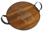 Kandik Acacia THK-076732, 45.5 cm x 9 cm, 36 cm, Pruun/Must