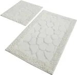 Vannitoamattide komplekt Foutastic Stone 359CHL1563, elevandiluu v., 100 cm x 60 cm