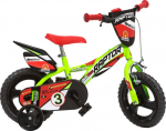 Laste jalgratas Dino Bikes Raptor 612L-03RP, punane/roheline, 9", 12"