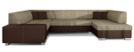 Nurgadiivan Havana Berlin 03, Soft 66, pruun v./beež v., parem, 320 x 207 cm x 73 cm
