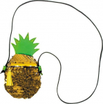 Laste k&auml;ekott Starpak Party Pineapple, kollane v., 11.5 cm x 2 cm x 13.5 cm