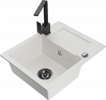 K&ouml;&ouml;givalamu Mexen Enzo 6506571005-20+670300-70+66911-70, graniit, 57 cm x 46 cm x 17.4 cm, valge/must