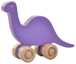 L&uuml;katav m&auml;nguasi Wood&Joy Mini Dinosaur, 13 cm, violetne