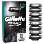 Žiletitera Gillette MACH3 Charcoal, 8 tk