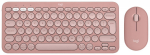 Juhtmevaba klaviatuuri ja hiire komplekt Logitech Pebble 2 Combo, EN, roosa v.
