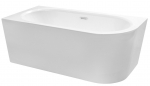 Vann, teisaldatav Besco Avita A-line, 75 cm x 170 cm x 59.5 cm, as&uuml;mmeetriline, valge