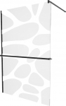 Du&scaron;isein Mexen Kioto+ Walk-In, 90 cm x 200 cm, valge/must