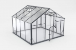 Kasvuhoone Gampre Sanus Hybrid XL-9, karastatud klaas, 2.90 x 2.90 m, 6 mm