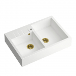 K&ouml;&ouml;givalamu Quadron Bill 120, graniit, 90 cm x 62 cm x 19.5 cm, kuldne v./valge v.