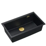 K&ouml;&ouml;givalamu Quadron Logan 110, graniit, 76 cm x 45 cm x 23.5 cm, kuldne v./must v.