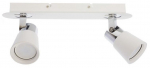 Valgusti kohtvalgusti CristalRecord Iris 43-135-02-000, GU10, 2 x 35 W, valge v./kroom v.