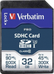 M&auml;lukaart Verbatim Pro, 32 GB, 90 Mb/s - 45 Mb/s
