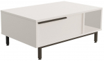 Kohvilaud Kalune Design ON2-W, valge v., 90 cm x 60 cm x 37.6 cm
