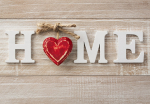 Fototapeet Artgeist Home Heart (Red), 70 cm x 100 cm