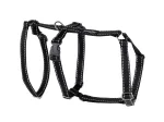 Koerte traksid Amiplay Safety Reflective, must v., 260 - 350 mm x 10 mm, S