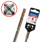 Puur Specialist+ Quattro, kipskartong/betoon/plaadid, keermega, sds plus, 6 mm x 21 cm