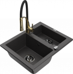 K&ouml;&ouml;givalamu koos kraaniga Mexen Carlos, vaik/graniit, 58.2 cm x 47.5 cm x 17.7 cm, graniit