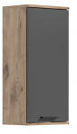Seina vannitoakapp MC Akcent Mason X12B8723, pruun v./hall v., 24 cm x 37 cm x 77 cm