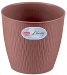 Lillepott Stefanplast Liberty 87276, plastik, pruun v.