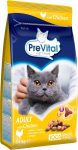 Kuiv kassitoit PreVital Adult, kanaliha, 1.4 kg