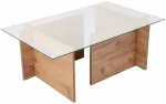 Kohvilaud Nordure Vetrino, pruun v./pruunikas v., 65 cm x 105 cm x 40 cm