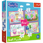 Pusle 4in1 Trefl Peppa Pig Peppa Loves Adventures, 20.5 cm x 28.5 cm, 71 tk, mitmev&auml;rviline