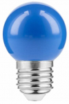 Lambipirn GTV LED, B45C, sinine v., E27, 1 W, 50 lm