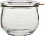 Toidu s&auml;ilitamise konteinerite komplekt Jata Weck, 0.5 l, l&auml;bipaistev v.