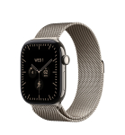 Nutikell Apple Watch Series 12 GPS + Cellular 46mm MJGQ4ET/A, natural titaanist korpus koos natural milanese loop rihmaga - M/L