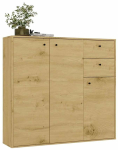 Kummut Fran, artisan oak v., 110 cm x 120 cm x 30 cm