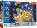 Pusle Trefl Treflik in Space, 41 cm x 27 cm, 100 tk