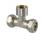 Pingutatav kolmik TDM Brass 1055, 90 &deg;, 18mm x 1/2", messing/nikkel
