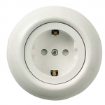 Pistikupesa Schneider Electric Renova WDE006877, maandusega, IP20, valge v.