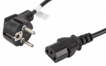 Juhe Lanberg IEC320 C13 / Schuko CA-C13C-11CC-0018-BK IEC 320 C13, Schuko, 1.8 m, must v.